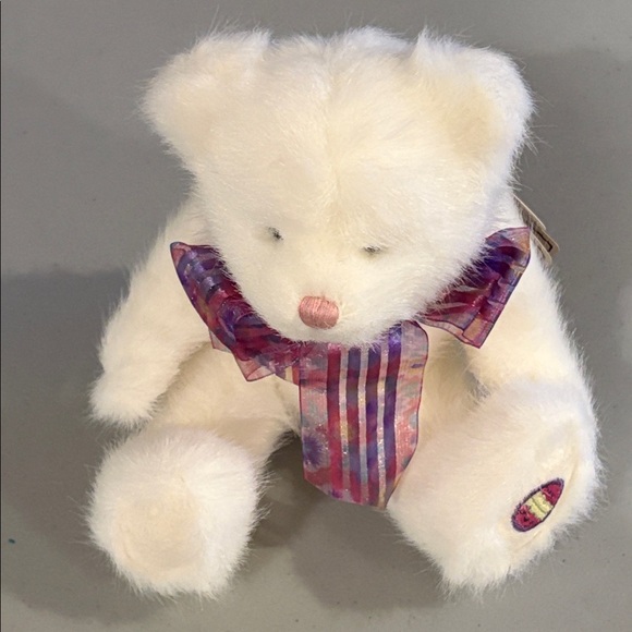 Boyds Bears Kimmy White Teddy Bear with Easter Egg on Foot - Picture 12 of 15